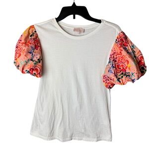 Alivia Stephanie Portovieja Top Puff Sleeve S